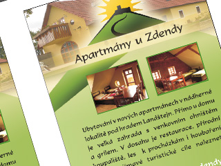 Apartmány u Zdendy - leták